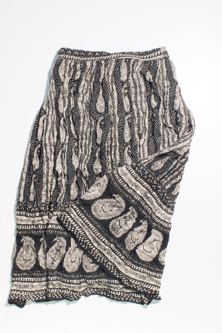 Vintage Paisley Imitation Maxi Skirt