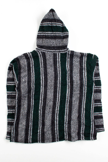 Vintage Recycled Green Striped Baja Hoodie