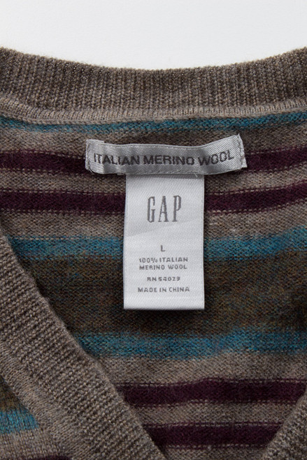 Italian Merino Wool Gap Sweater