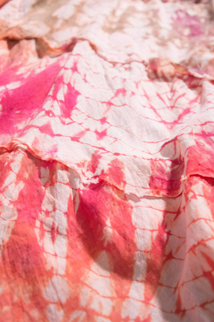 Vintage Pink Tie-Dye Maxi Skirt