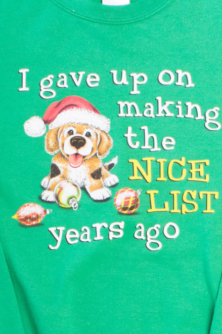 'Nice List!' Ugly Christmas Sweatshirt 55536