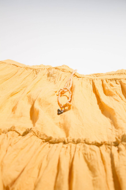 Vintage Yellow Hippie Maxi Skirt