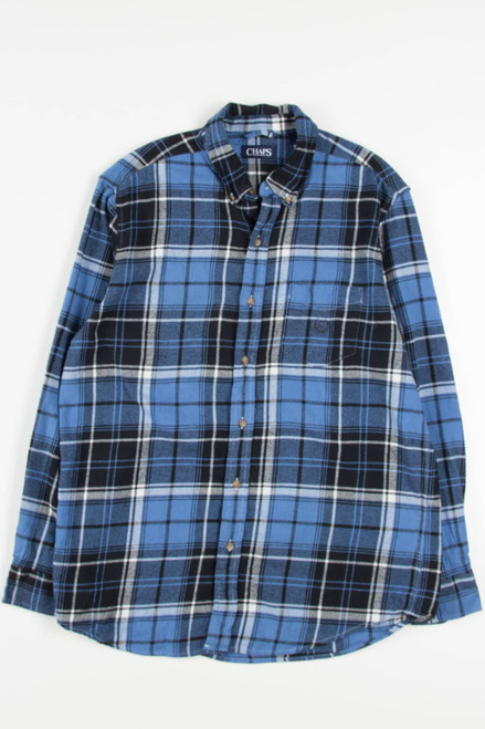 Blue Chaps Flannel Shirt (2000s)