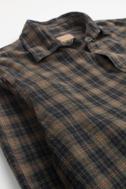 Brown Faded Glory Flannel Shirt 3964