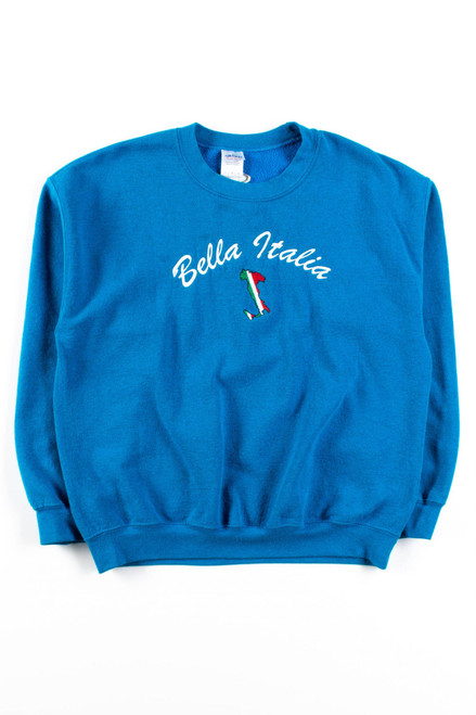 Bella Italia Flag Embroidered Sweatshirt