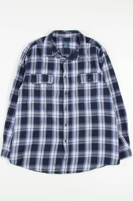 Blue Faded Glory Flannel Shirt 3710