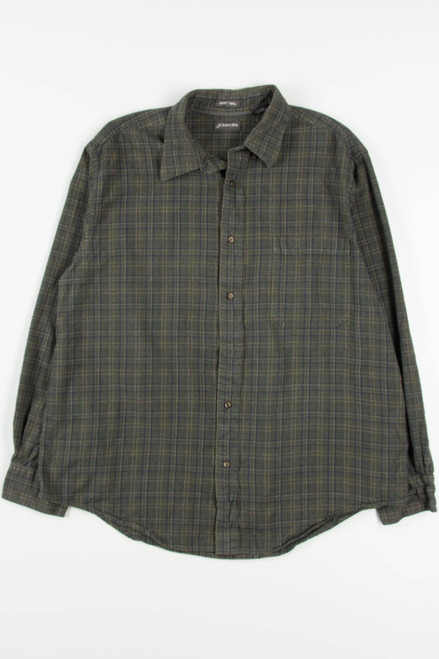 Charcoal St. John's Bay Flannel Shirt 4075