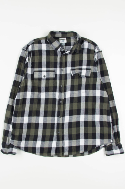 Olive Old Navy Flannel Shirt 3889