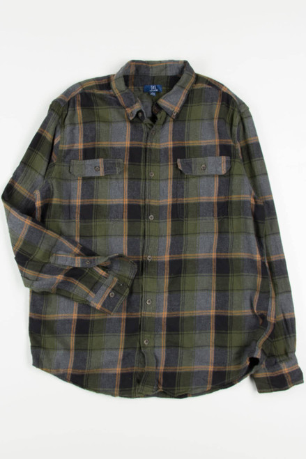 Olive George Flannel Shirt 3890