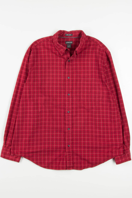 Red St. John's Bay Flannel Shirt (2000s)