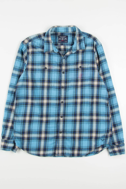Blue American Eagle Outfitters Flannel Shirt 3983