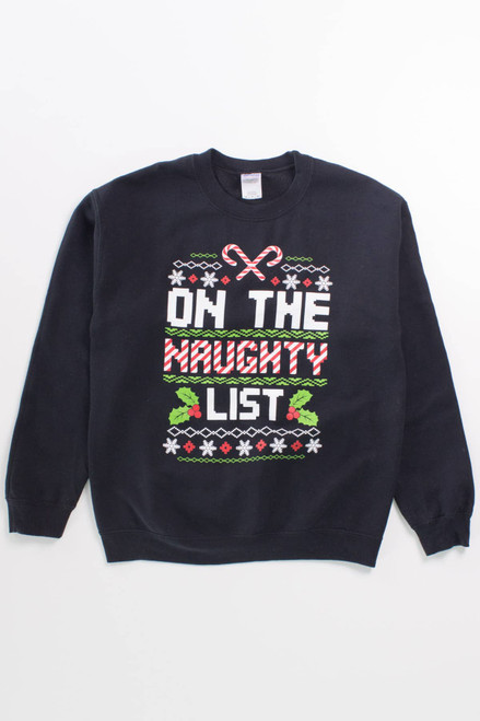 Naughty List Christmas Sweatshirt