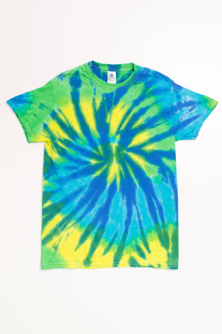 Blue Citrus Swirl Tie Dye Shirt