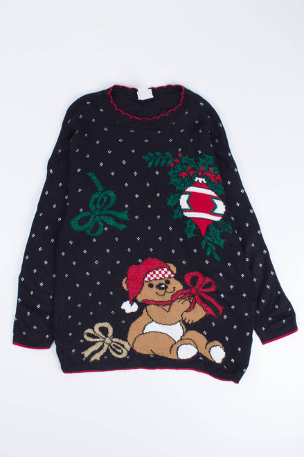 Black Ugly Christmas Pullover 55213