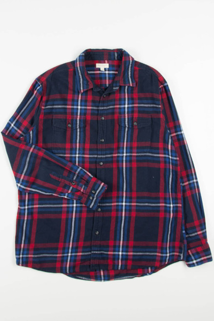 Navy Sonoma Flannel Shirt 3930