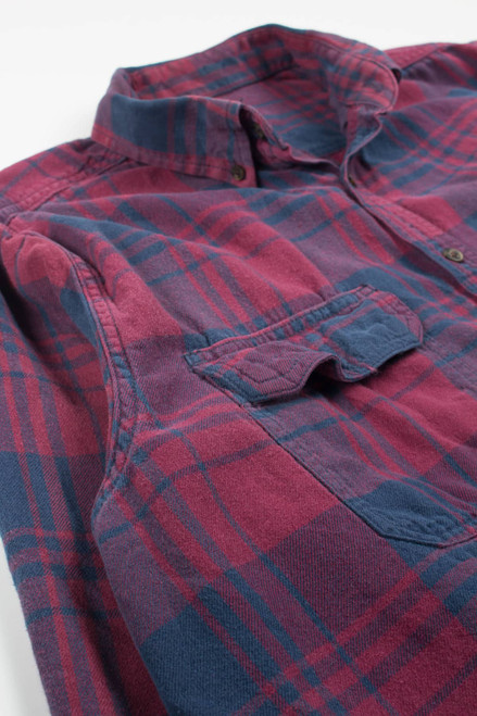 Red Faded Glory Flannel Shirt 4001