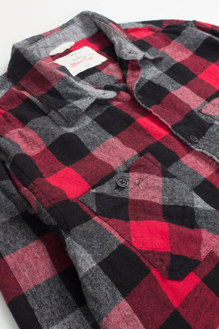 Red Urban Pipeline Flannel Shirt 4005
