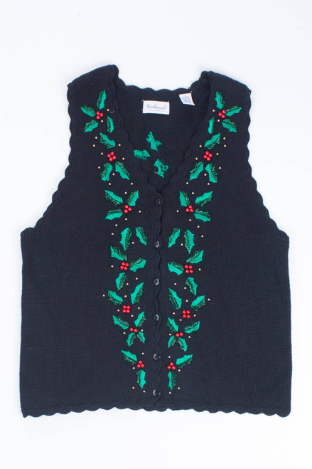 Black Ugly Christmas Vest 55307