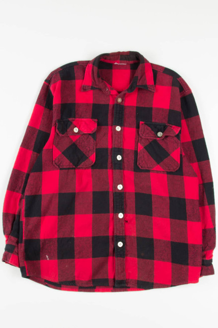 Thick Red Buffalo Flannel Shirt 4009