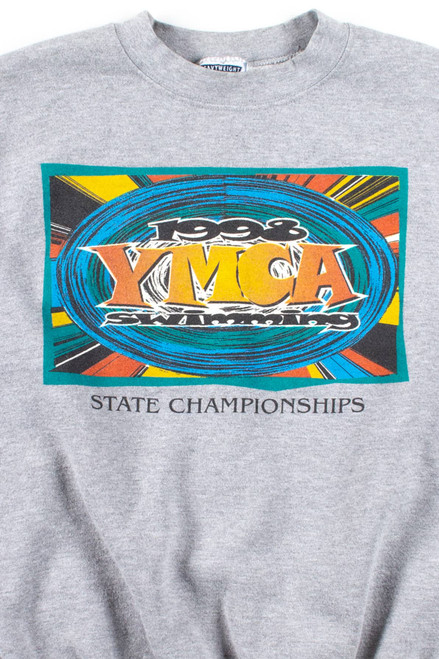 Vintage YMCA Swimming State Championships Sweatshirt (1998)