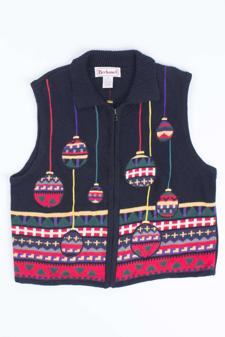 Black Ugly Christmas Vest 55233