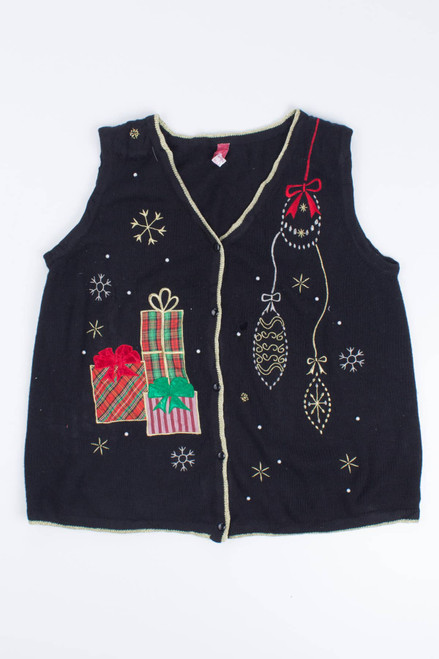 Black Ugly Christmas Vest 55202