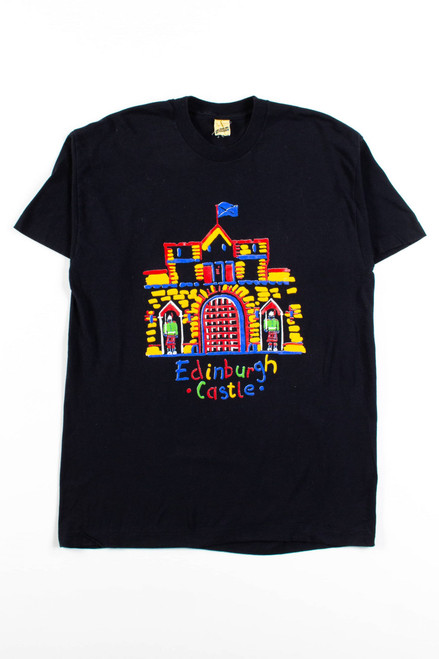 Vintage Edinburgh Castle Drawing T-Shirt