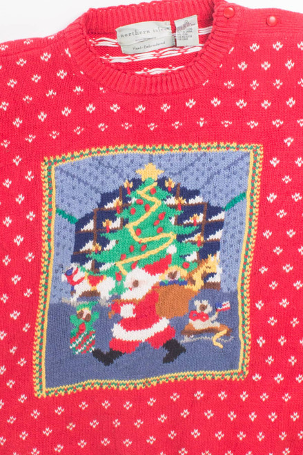 Red Ugly Christmas Pullover 55876