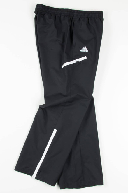 Black Adidas Windbreaker Track Pants (sz. L)