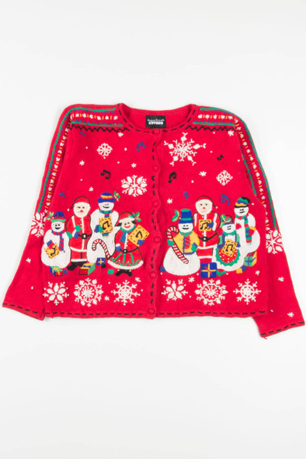 Red Carolers Ugly Christmas Cardigan 57063