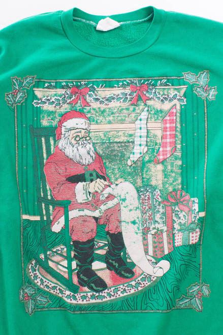 Rocking Santa Christmas Sweatshirt