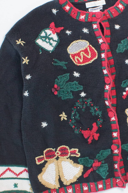 Black Ugly Christmas Cardigan 55900