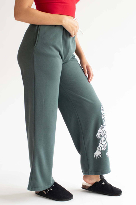 Pine Tiger Detail Sweatpants