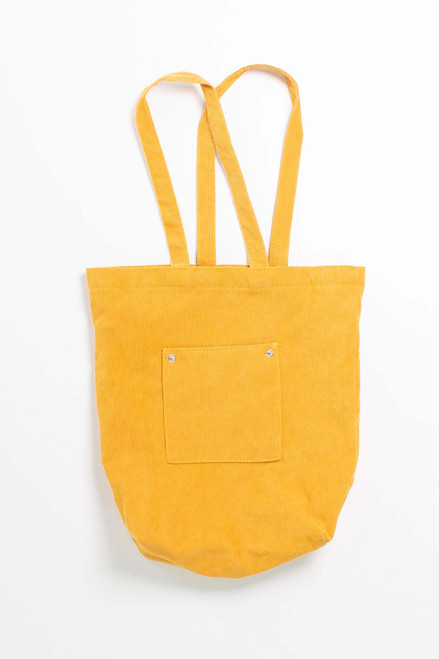 Mustard Corduroy Tote Bag