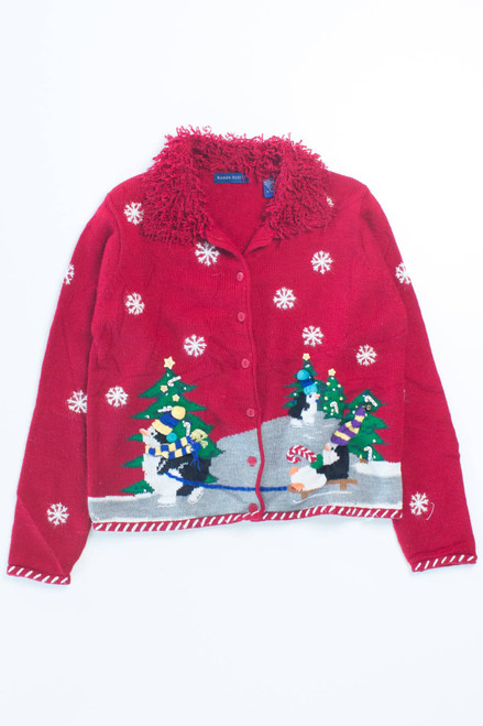 Red Ugly Christmas Cardigan 55926