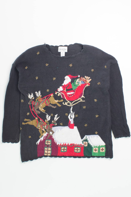 Black Ugly Christmas Pullover 55893