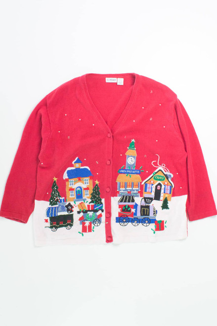 Red Ugly Christmas Cardigan 55894