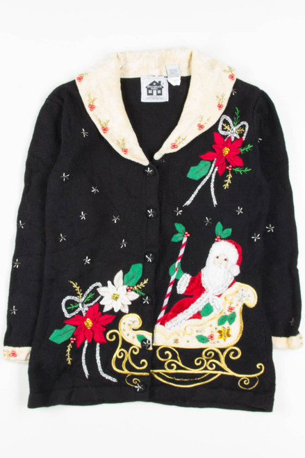 Santa Storybook Knits Ugly Christmas Cardigan 57102