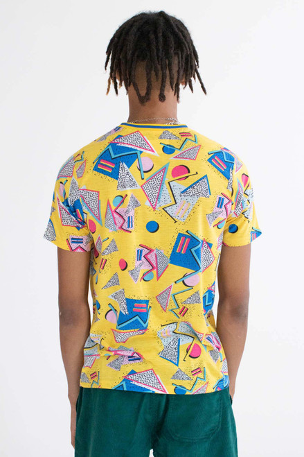 Static 80s Yellow Triangles T-Shirt