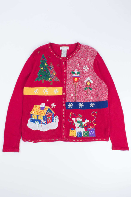 Red Ugly Christmas Cardigan 55222