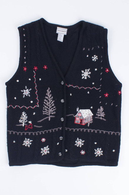 Black Ugly Christmas Vest 55440