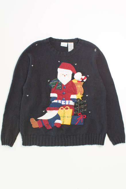 Black Ugly Christmas Pullover 55916