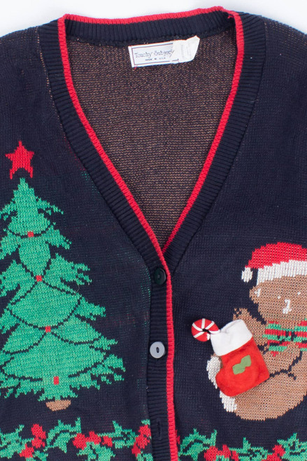 Black Ugly Christmas Cardigan 55295