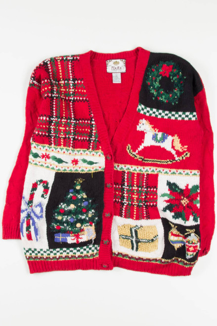 Red Ugly Christmas Cardigan 57084