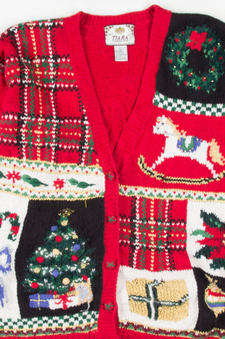 Red Ugly Christmas Cardigan 57084