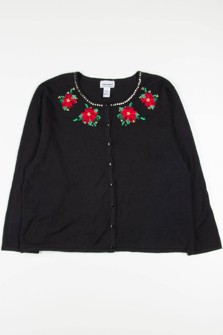 Poinsettia Ugly Christmas Cardigan 57133