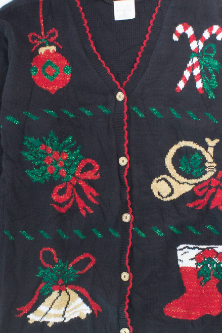 Black Ugly Christmas Cardigan 55919