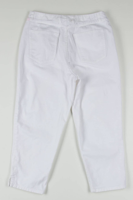 White Talbots Denim Capris (sz. 8)