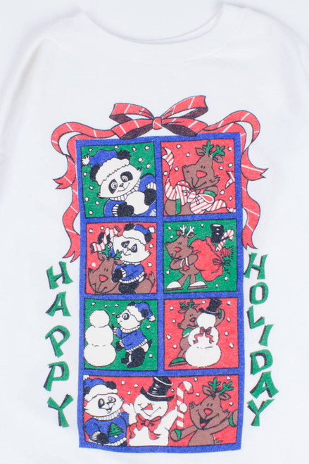 Happy Holiday Vintage Christmas Sweatshirt 55416