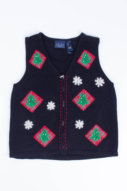 Black Ugly Christmas Vest 55303